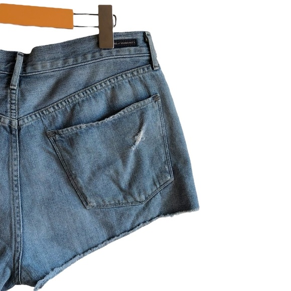 CoH Chloe Frayed Hem Jean Shorts Size 30 Blue Denim 100% Cotton Distressed - Picture 8 of 12
